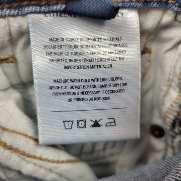 Citizens of Humanity Loli Mid Rise Baggy Jeans Palazzo Medium Wash Size 26 Waist - Picture 9 of 15